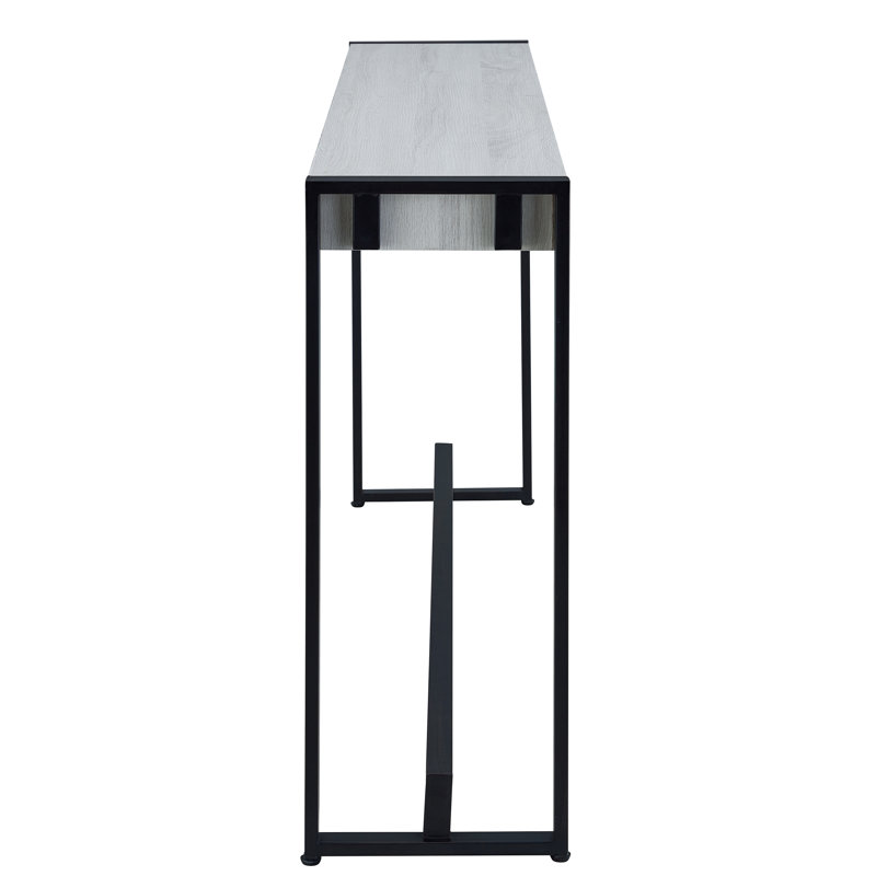 Hermosillo 54'' Console Table, Black, Distressed White