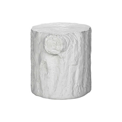 Modern Tree Stump Accent Table for Indoor and Outdoor Spaces