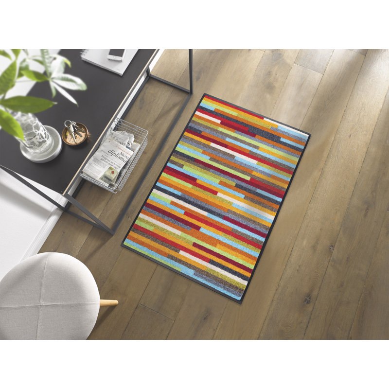 Mikado Non-Slip Doormat, Multicoloured, Rectangle 60 x 85 cm