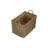 Large Rectangular Hessian Lined Wicker Storage Basket