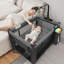 Parc pour bébé 2 en 1 avec berceau et bar à jouets, sac de voyage pliable-1877364976