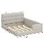 Lit plateforme tapissier avec lampes de lecture-1582141938