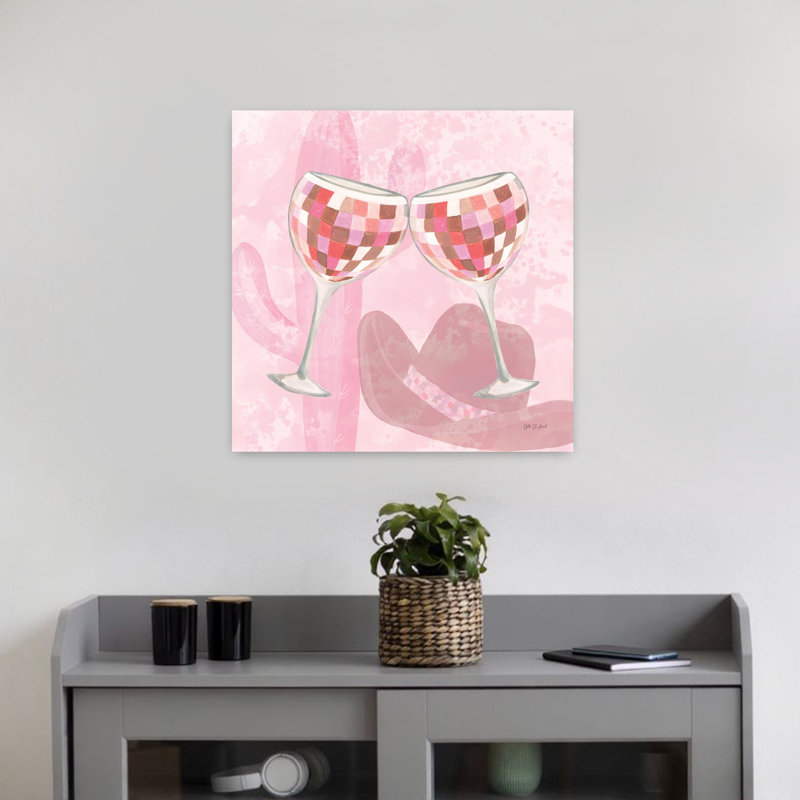 Disco Cowgirl III, art contemporain abstrait, H 18 po x l 18 po