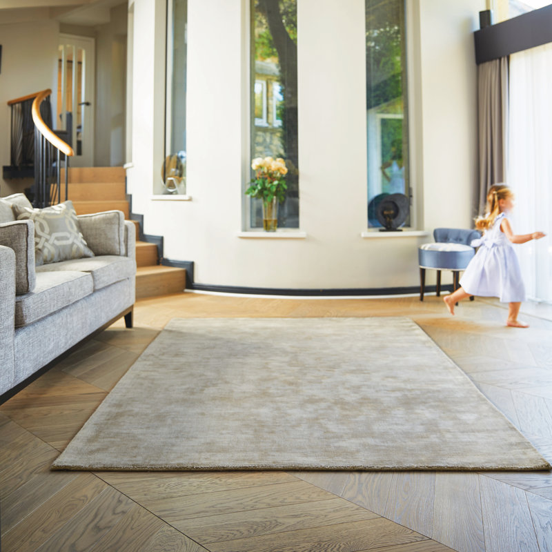 Dunnigan Solid Colour Hand Hooked Area Rug, Rectangle 200 x 300cm
