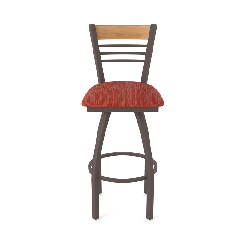 Tabouret tournant 880 Eleanor, Bronze, Orange, Très grand (assise de 36 po de hauteur)