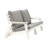 Wood Grain Hips With Cushion, White, Comfortable Outdoor , Garden Seating, White/Grey, Finish, Self-Cleaning Cushions  Note: This Violates Rule, But It Is Shown Here For Demonstration Purposes Only.