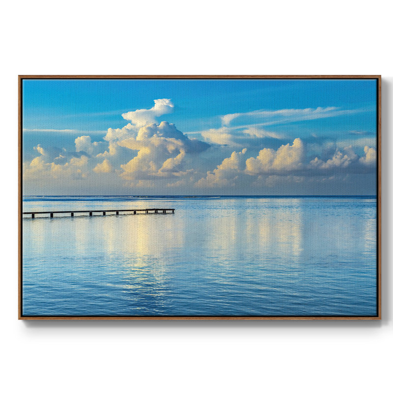 Sunrise Dock, H 27 po x l 41 po x P 2 po, Noyer