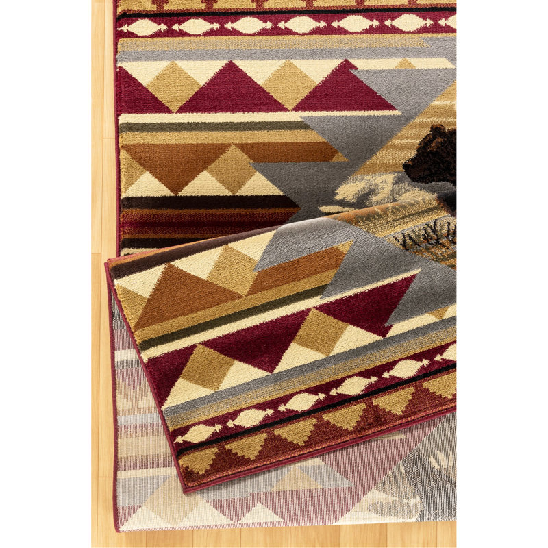 Red Polypropylene Lodge Carpet, 2Ft X 3Ft, To Stains And Rug, 2 Ft 3 Ft, Stain For Home, Rectangle 2' x 3'
