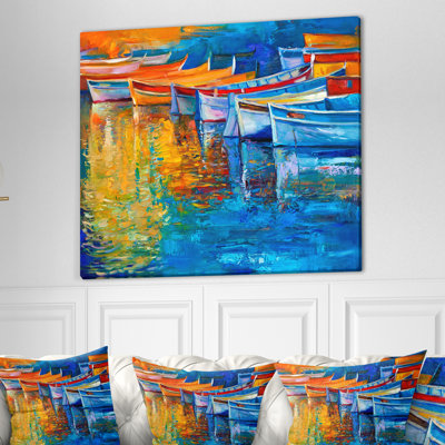" Wooden Boat On Calm Water "