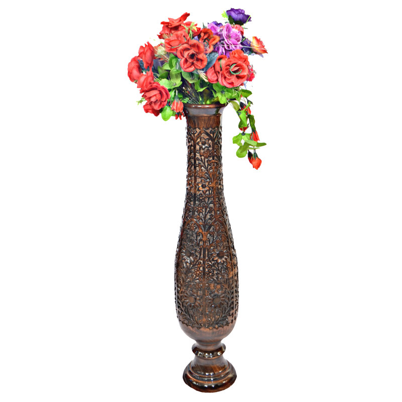 Wood Floor Vase