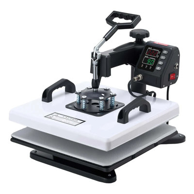 15 X 15 In, Heat Press Machine, 8-in-1 Multifunction, 360° Swing Away, Heat Up Fast & Even, Digital Precise Control, Sublimation Press Machine For T-shirts, Mugs, Tumblers, Caps & Plates