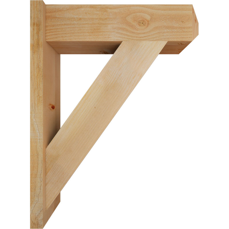Artisan traditionnel en bois rustique, Sapin Douglas de 8 po (sciage brut), P 28 po x H 36 po