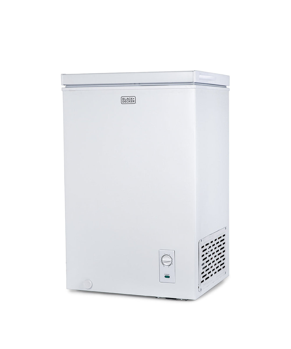 Black+Decker - 2.0 Cu. Ft. Compact Chest Freezer, Deep Freezer Holds Up To 70 Lbs. Of Frozen Food - White | Fridge.com
