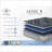Mattresses, Restonic 14” King Firm Hybrid with Pocketed Coils &amp; Cooling | Foam | Grey+Blue-1334064407