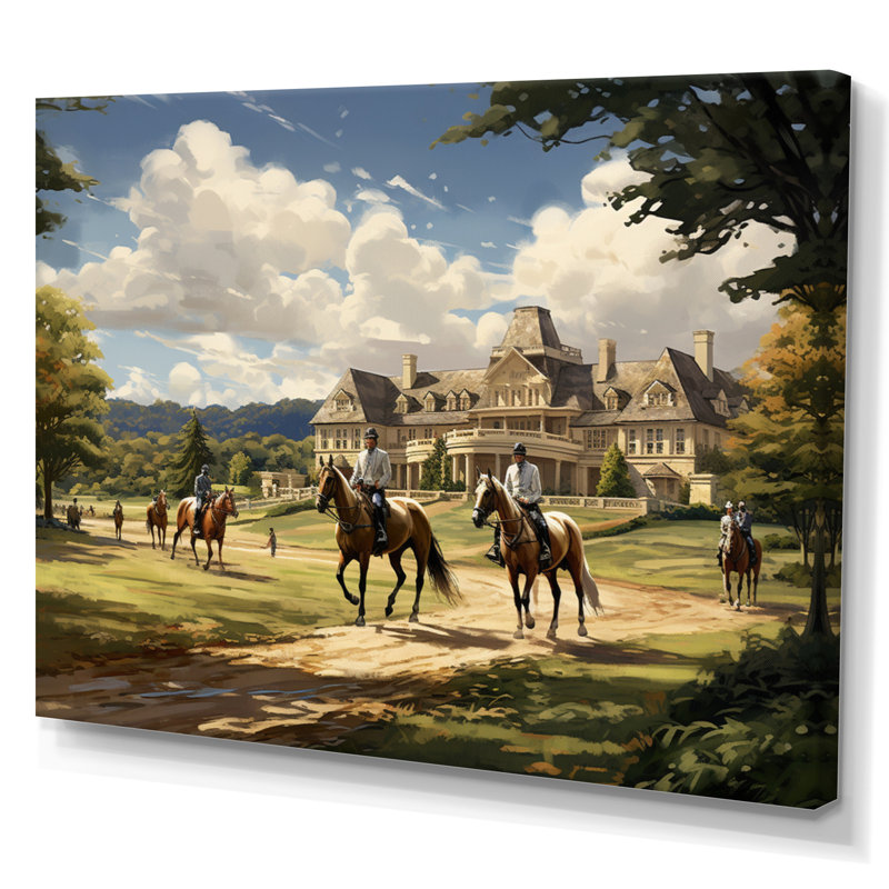 Art mural sur toile Country Club, H 34 po x l 44 po x P 1,5 po, Toile tendue