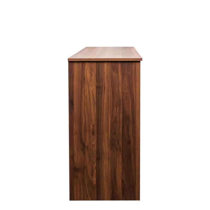 Modern Wooden Buffet Sideboard For Home - 43.3 Inch With 2 Doors, 1 Storage & Drawers Entryway Dresser Walnut 43.3" Wood Serving Charming