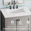 Meuble-lavabo de salle de bain 30 po avec lavabo et comptoir en marbre-1290323205