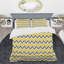 Ensemble de housse de couette en microfibre jaune / gris 3 pièces-869996965