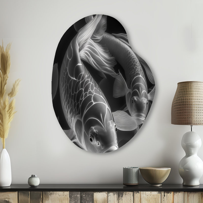 Art mural mural asymétrique en forme de poire, H 38 po x l 28 po