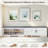 2-Tier Farmhouse Storage Bench With Padded Seat, Adjustable Shelves, And Barn Doors For Entryway, Bedroom, Or Living Room