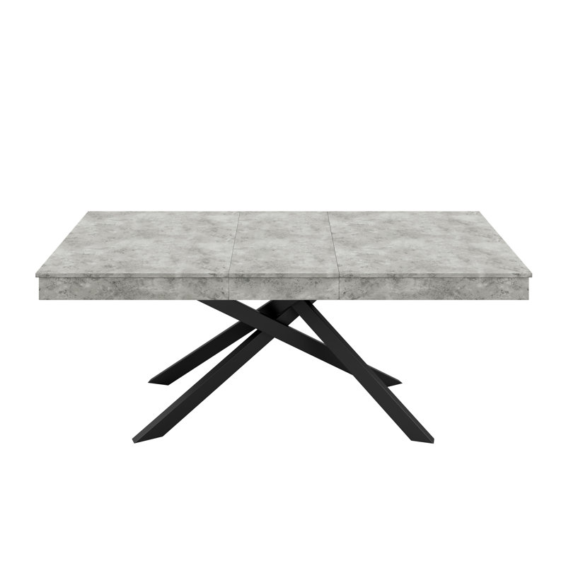 180 cm Extendable Rectangular Dining Table, Grey