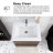 24'' Wall-Mounted Single Bathroom Vanity  With Integrated Resin Top-1582726761