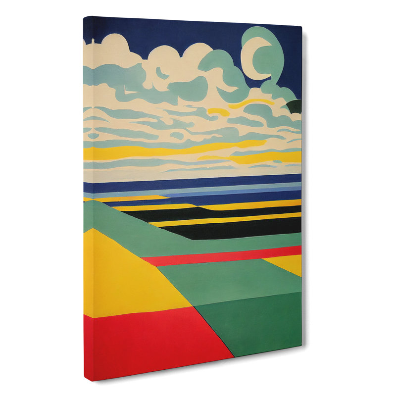 Abstract Landscape Meadow No.3 - Wrapped Canvas, 76cm H x 50cm W x 3cm D
