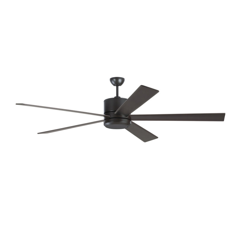 72'' Ceiling Fan with LED Lights, Oil Bronze with Bronze/Walnut Reversible Blades