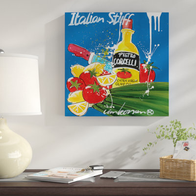 Italian Stuff by El van Leersum - Graphic Art Print on Canvas