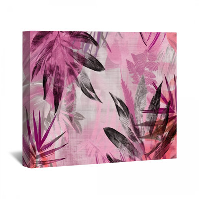 Plume sur toile - Décoration murale nature