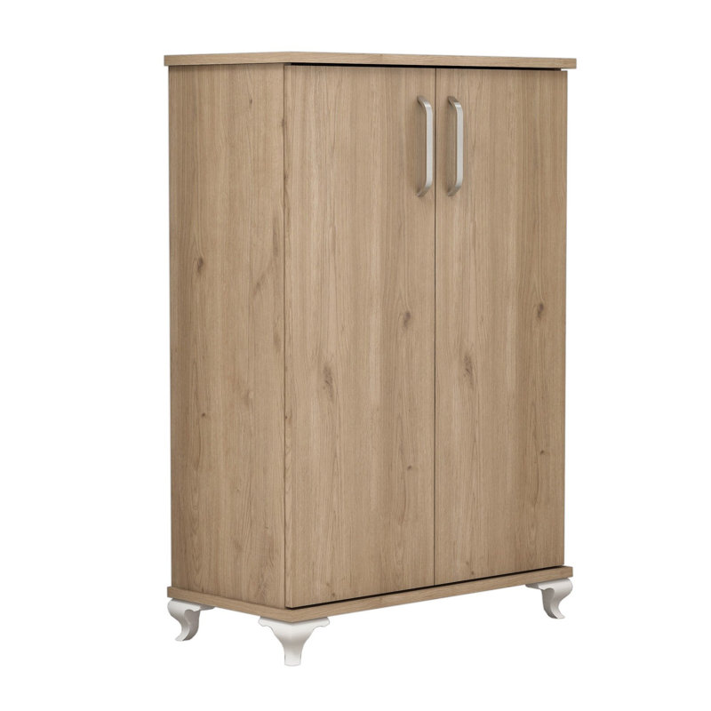 15 Pair Shoe Storage Cabinet, Walnut