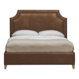 Audrey/Asher Queen Leather Bed