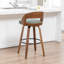 Tabouret de bar et de comptoir pivotant en cuir végétalien Drees-121119405-121119403