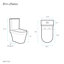 Toilette allongée deux pièces Lamarck
