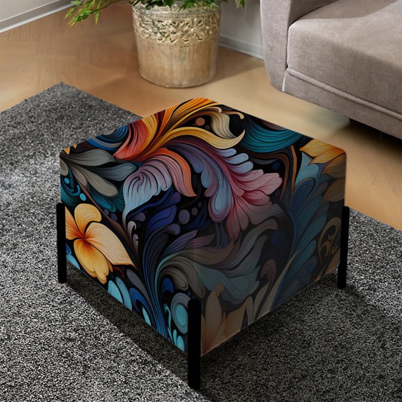 Colourful Colorful Spring Spring Symphony Ballet - Repose-pieds carré floral