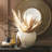 Baleen Cachepot-Ivory w/Brown Edges