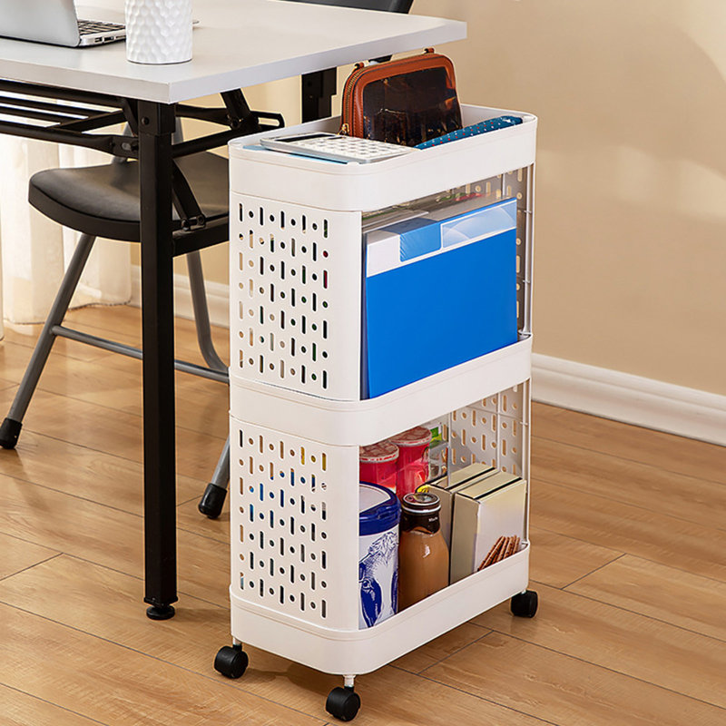 Étagère à roulettes sous le bureau, B