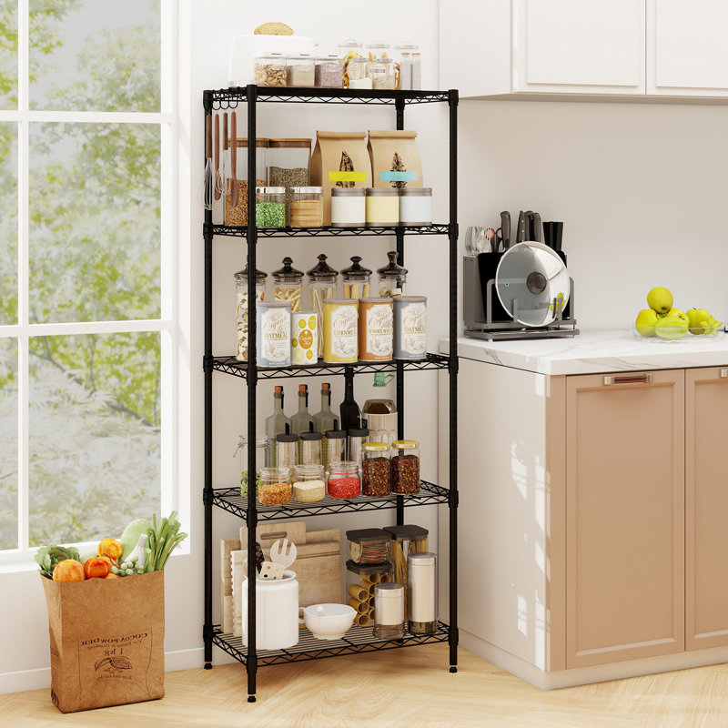 Metal Shelving Unit, 152cm H x 59cm W x 34cm D