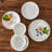 vancasso 16-Piece Petal Ceramic Dinnerware Set for 4, Stackable, Microwave & Dishwasher Safe-135150889