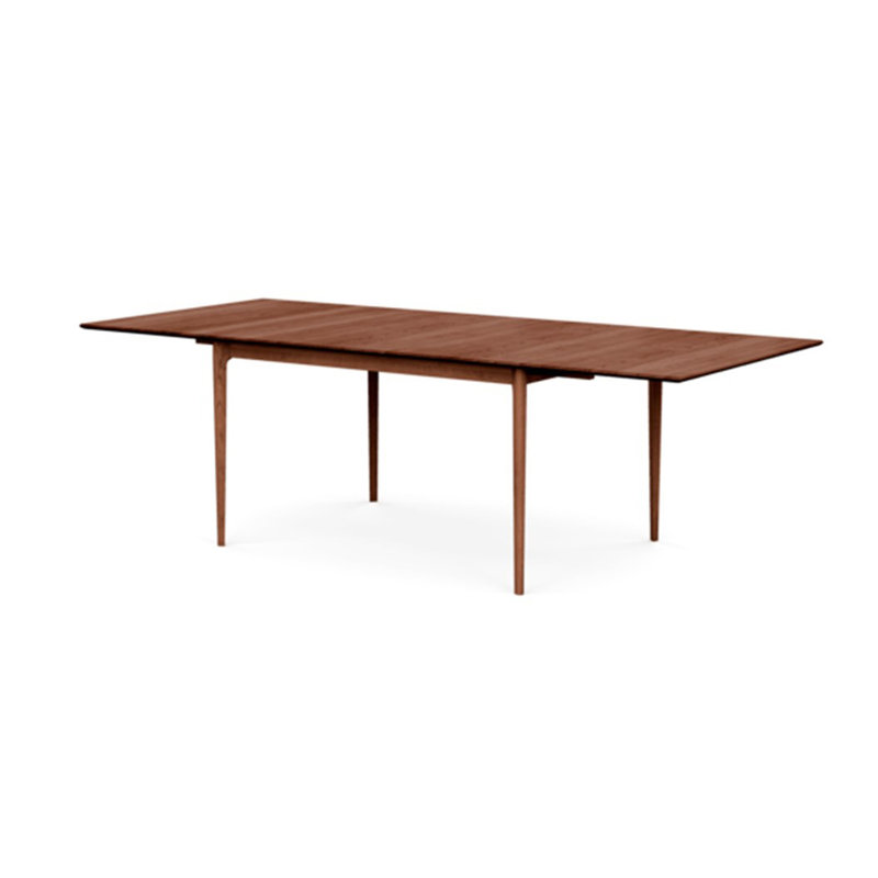 Table à rallonge à quatre pieds Sarah, Cerise cognac, L 42 po x L 96 po