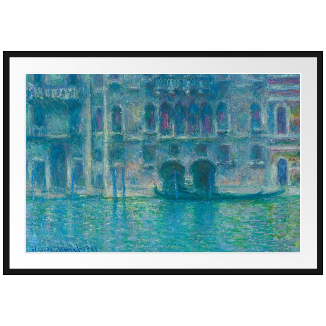 Gerahmter Kunstdruck Palazzo Da Mula in Venice von Claude Monet