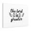 The Lord Is Greater 1 Piece Wrapped Canvas Wall Art-326478194