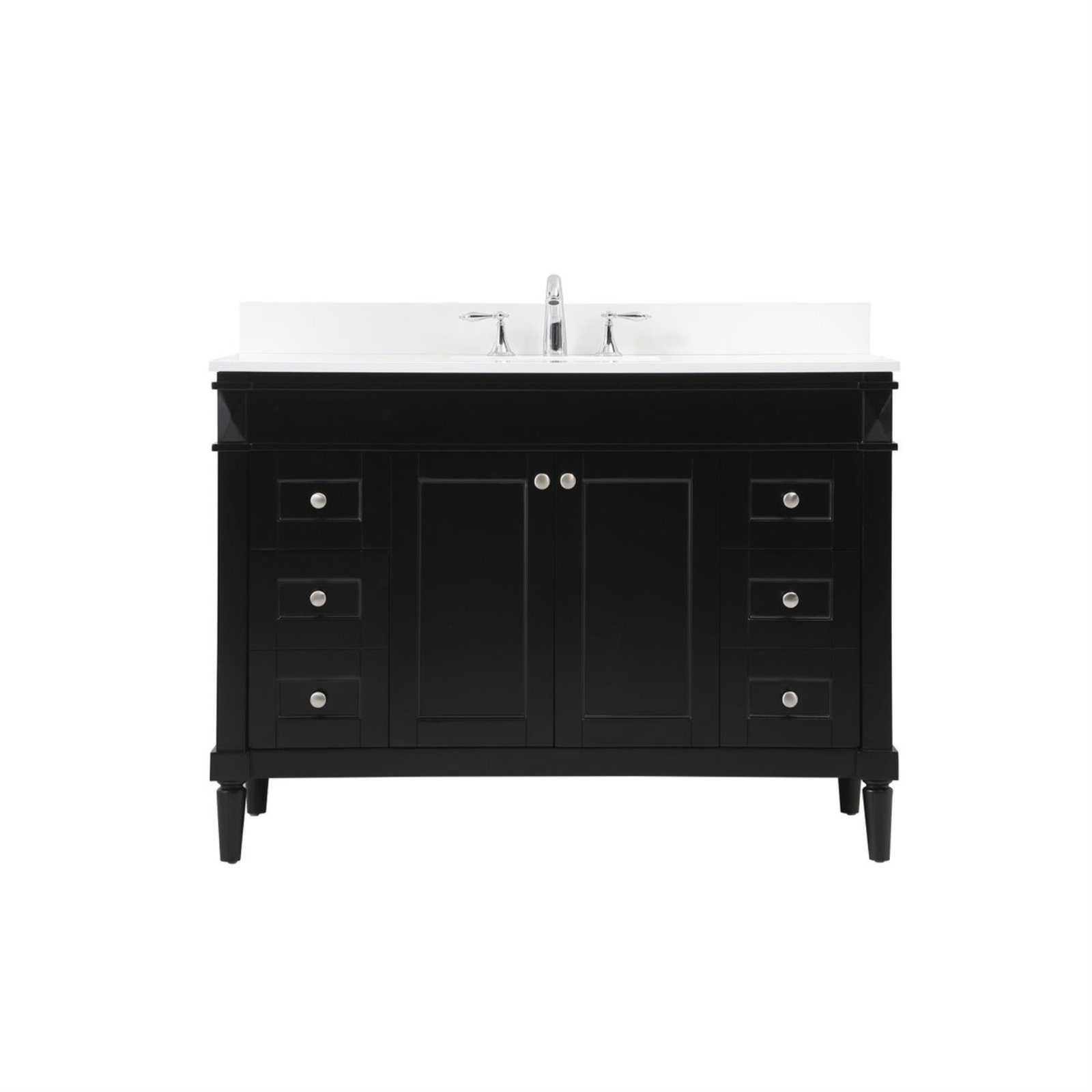 Readington 48'' Single Bathroom Vanity, Black
