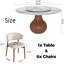  Ensemble de chaises de table de salle à manger 7 pièces Otelia-430730143-426444488-430730141