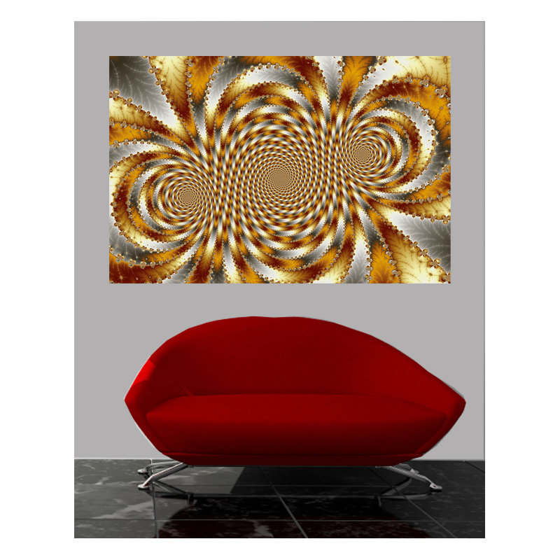 Décalcomanie murale Backlund Swirl Fractal I, 40 po x 60 po