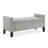 Upholstered Tufted Button Storage Bench with nails trim,Entryway Living Room Soft Padded Seat with Armrest,Bed Bench--1308359403