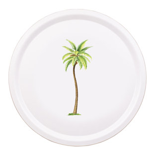 MW - Palm - Round Birchwood Tray