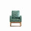 Chaise berçante rembourrée, fauteuil d'appoint avec poche latérale