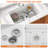 30" L x 18" W Premium White Ceramic Undermount/Drop-In Kitchen Sink Single Bowl White Fireclay Kitchen Sink Scratch-Resistant & Easy Clean
