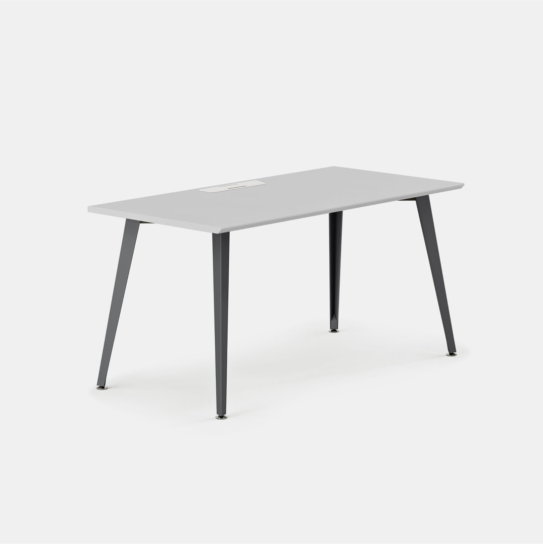 Writing Desk, 30" H x 60" W x 30" D, Charcoal, Fog